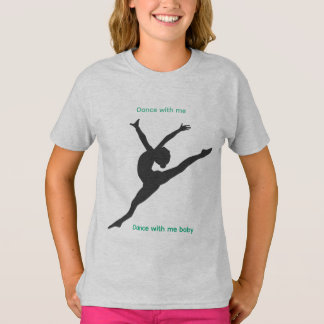 The Playground T-Shirt with dancer in steel grey