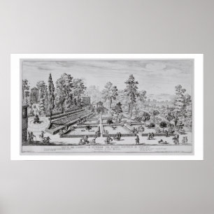 The pleasure garden and Pavilion of Pope Pius IV ( Poster