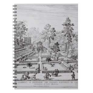 The pleasure garden and Pavilion of Pope Pius IV ( Spiral Notebook