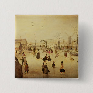The Pleasures of Winter 15 Cm Square Badge