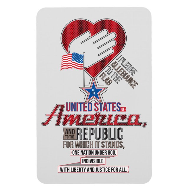 The Pledge of Allegiance Magnet (Vertical)
