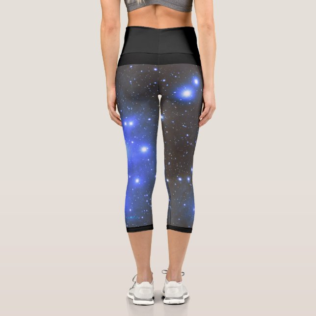 The Pleiades (M45) Capri Leggings (Back)