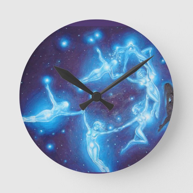 The pleiades round clock (Front)