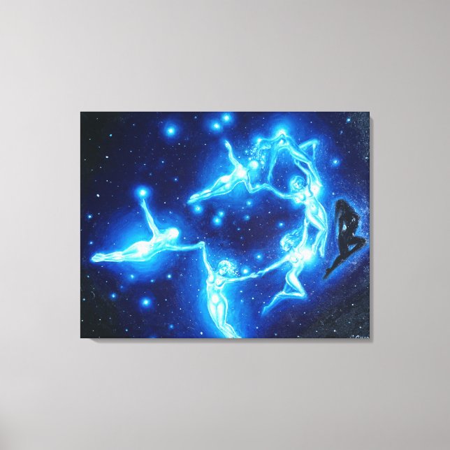 The Pleiads, or the seven sisters, Canvas Print (Front)