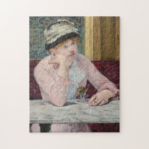 The Plum by Manet Impressionist Painting Jigsaw Puzzle