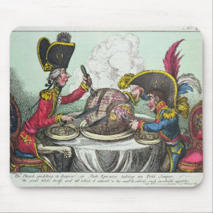 The Plum Pudding in Danger, 1805 Mouse Pad