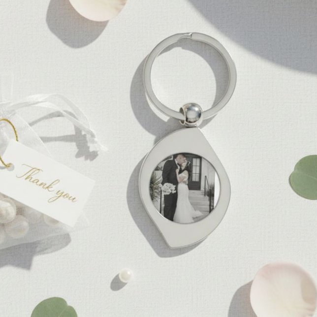 The Pocket Memory – Personalized Photo and Date  Key Ring (Creator Uploaded)