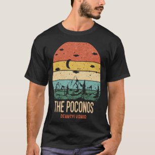 The Poconos Pennsylvania Mountains Hiking Vintage  T-Shirt