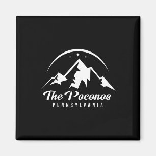 The Poconos Pennsylvania Ski Resort Skiing Snowboa Magnet