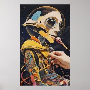 The Podcaster Disaster Ken Gauge Sci-Fi Poster