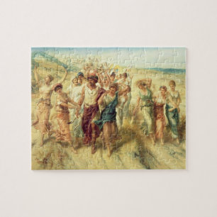 The Poet Anacreon (570-485 BC) with his Muses, 189 Jigsaw Puzzle