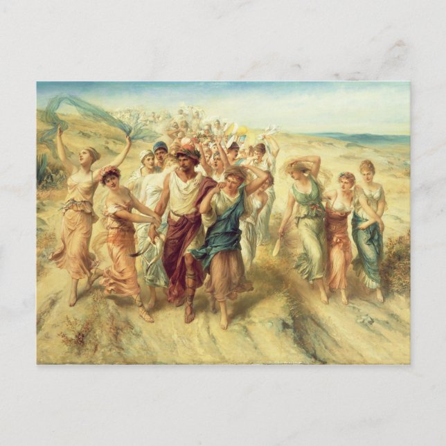 The Poet Anacreon (570-485 BC) with his Muses, 189 Postcard (Front)