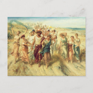 The Poet Anacreon (570-485 BC) with his Muses, 189 Postcard