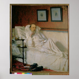 The Poet Nikolay Alekseyevich Nekrasov Poster