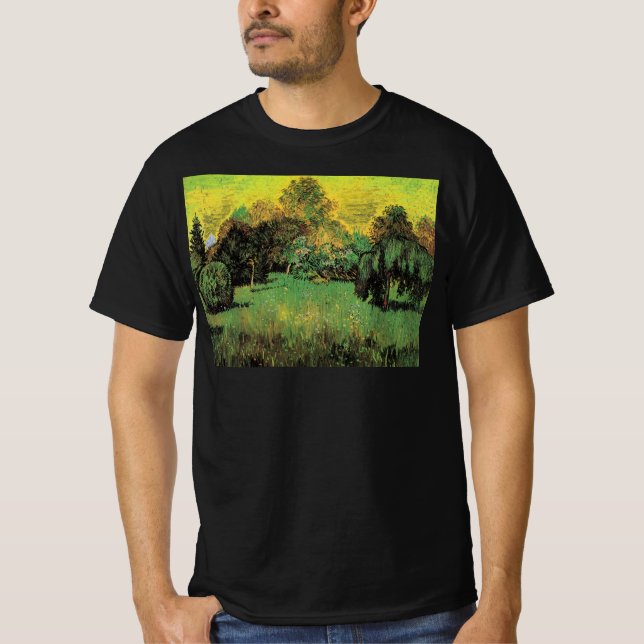 The Poet's Garden by Vincent van Gogh T-Shirt (Front)