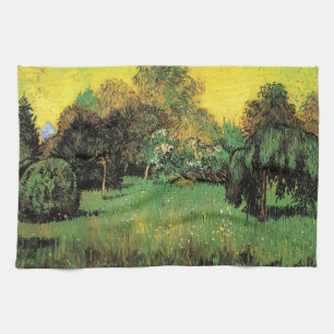 The Poet's Garden by Vincent van Gogh Tea Towel