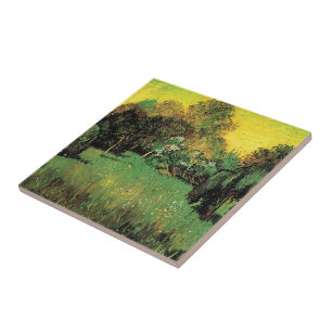 The Poet's Garden by Vincent van Gogh. Tile