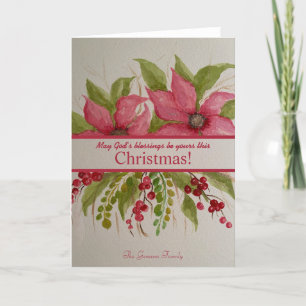 The Poinsettia Christmas Card