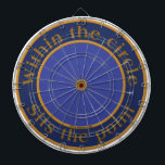 The point dart board<br><div class="desc">The point within the circle Masonic Dart board</div>