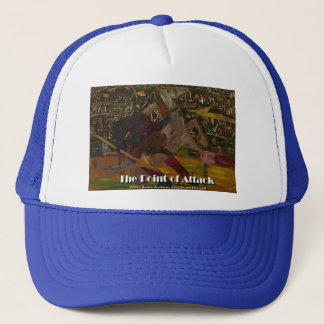 the point of attack trucker hat