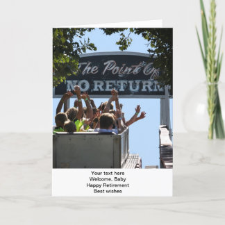 The Point of No Return greeting card