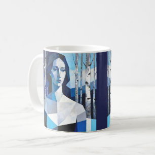 The Poise of “Caelith” – An Abstract Portrait Coffee Mug