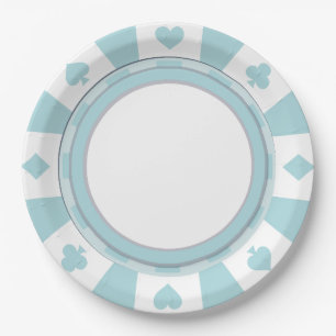 The Poker Player Party Style Paper Plate