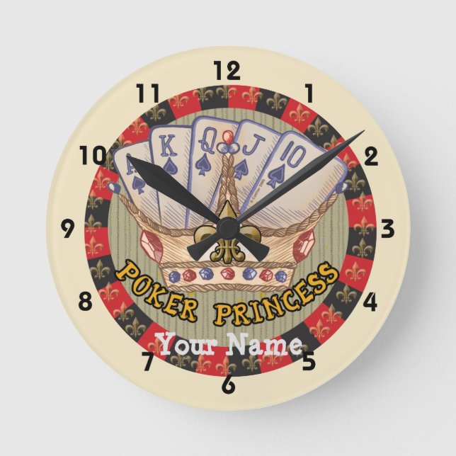 The Poker Princess Clock (Front)