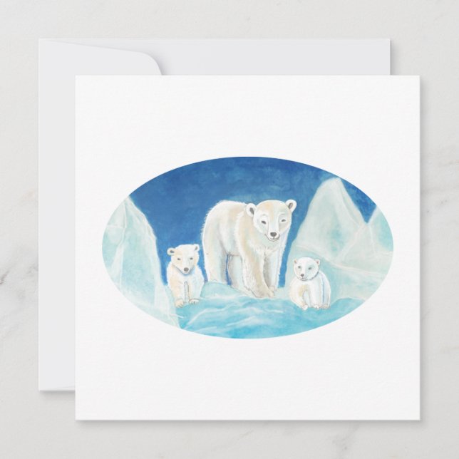 The Polar Bear Family   Card (Front)