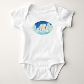 The Polar Bear Family & Me Baby Bodysuit