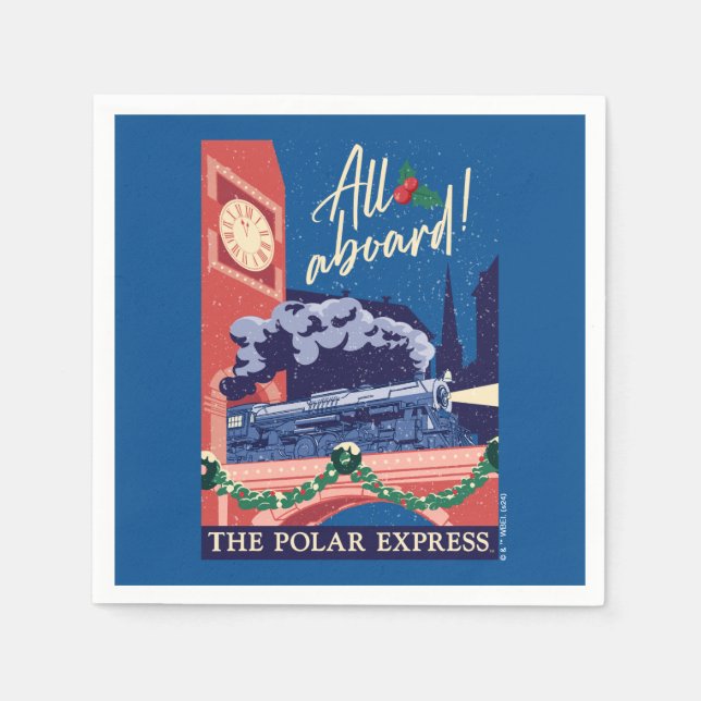 The Polar Express - All Aboard! Napkin (Front)