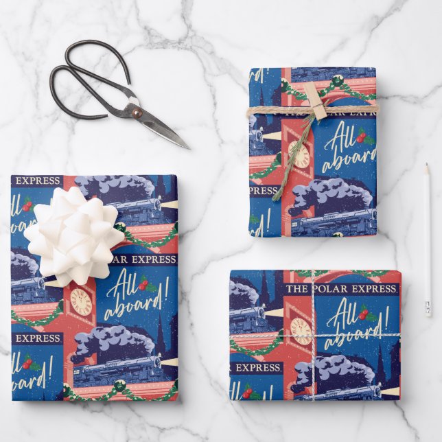 The Polar Express - All Aboard! Wrapping Paper Sheet (Front)