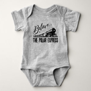 The Polar Express - Believe   Vintage Graphic Baby Bodysuit