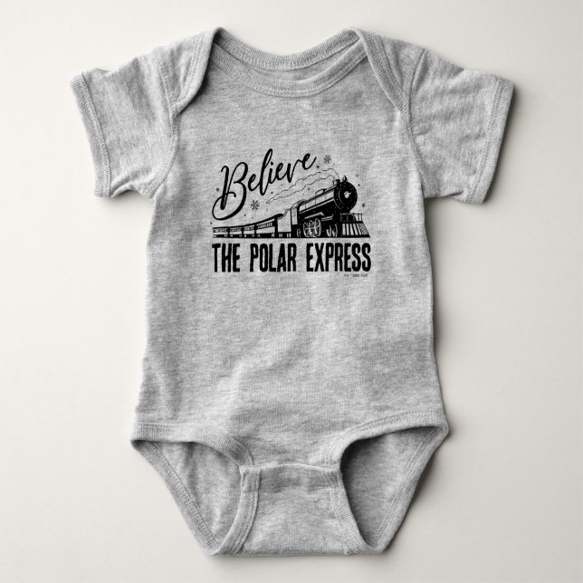 The Polar Express - Believe | Vintage Graphic Baby Bodysuit (Front)
