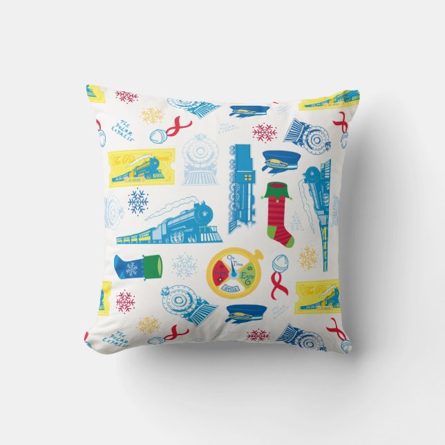 The Polar Express | Christmas Icon Pattern Cushion (Front)