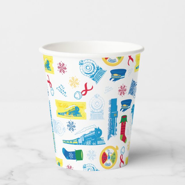 The Polar Express | Christmas Icon Pattern Paper Cups (Front)