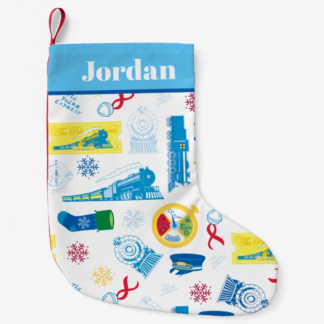 The Polar Express | Christmas Icon Pattern Small Christmas Stocking (Front)