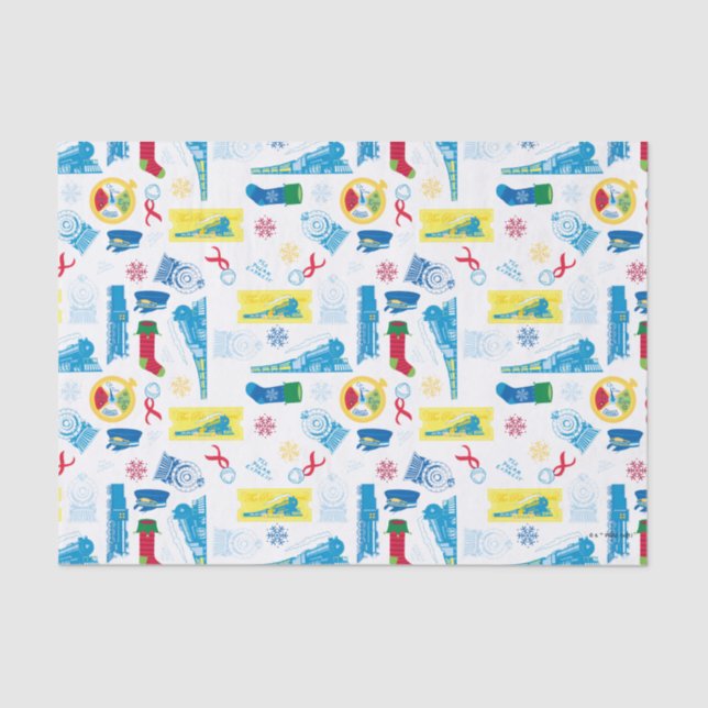 The Polar Express | Christmas Icon Pattern Tissue Paper (Front)