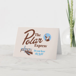 The Polar Express   "Do You Hear The Bell" Retro Holiday Card