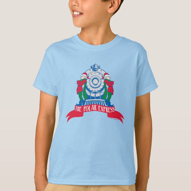 The Polar Express | Elves Standing By Train T-Shirt (Front)