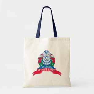 The Polar Express   Elves Standing By Train Tote Bag