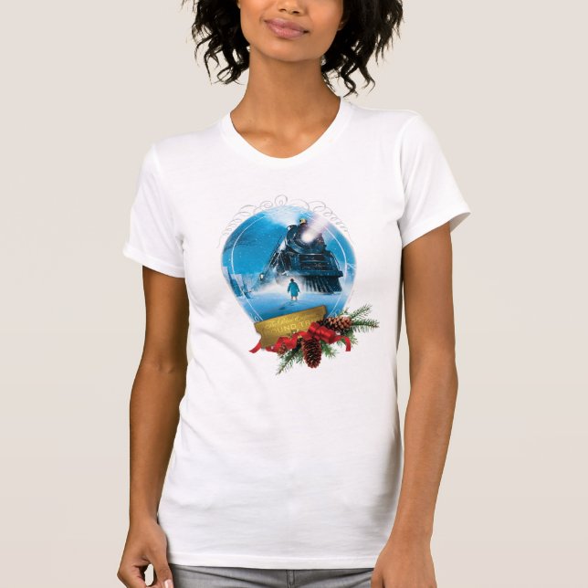 The Polar Express | Holiday Framed Train Arrival T-Shirt (Front)