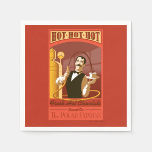 The Polar Express   Hot Chocolate Vintage Art Napkin