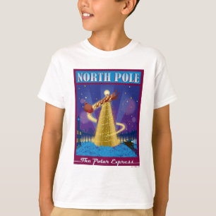The Polar Express North Pole Vintage Travel Art T-Shirt