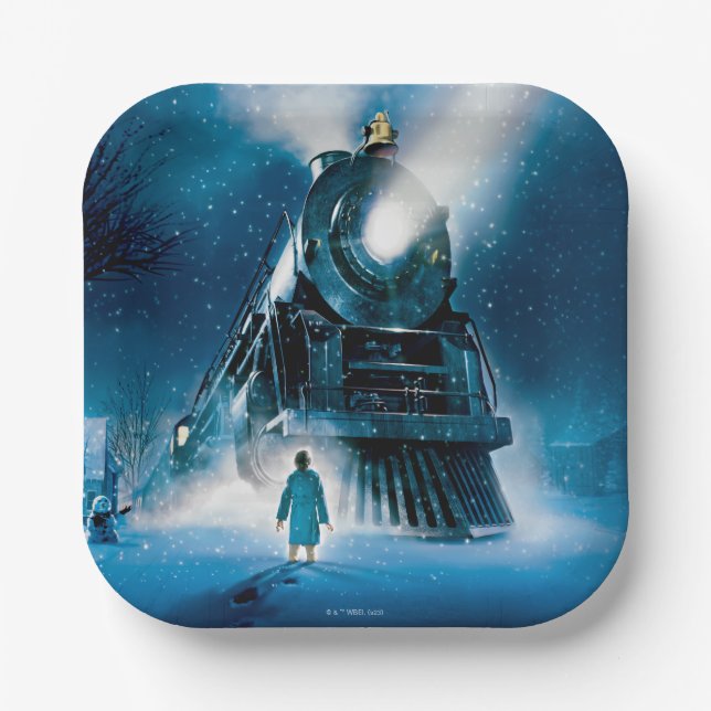 The Polar Express Pajama Paper Plate (Front)