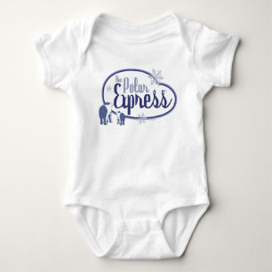 The Polar Express Polar Bears Retro Graphic Baby Bodysuit