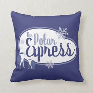 The Polar Express | Polar Bears Retro Graphic Cushion