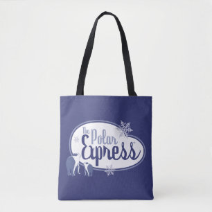 The Polar Express   Polar Bears Retro Graphic Tote Bag