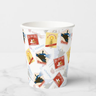 The Polar Express | Retro Sticker Pattern Paper Cups
