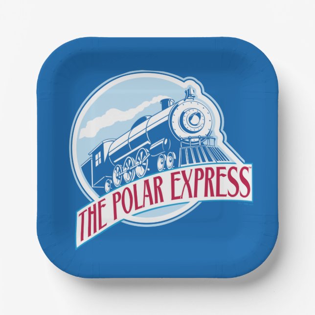 The Polar Express | Train Badge Paper Plate (Front)